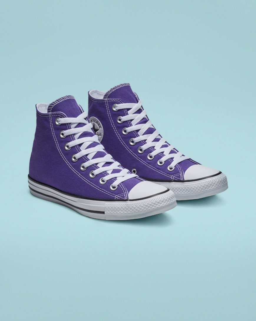 Dámské Boty Vysoké Converse Chuck Taylor All Star Classic Fialové | CZ FZXQ26